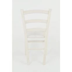 T M C S Tommychairs - Set 6 Chaises VENICE Pour Cuisine, Bar Et Salle à Manger, Robuste Structure En Bois De Hêtre Peindré En Couleur Aniline Blanche Et Assise En Bois -banc et tabouret Soldes Boutique 36482506 5