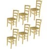 T M C S Tommychairs - Set 6 Chaises VENICE Pour Cuisine, Bar Et Salle à Manger, Robuste Structure En Bois De Hêtre Peindré En Couleur Naturelle Et Assise En Paille 2 T M C S Tommychairs - Set 6 Chaises VENICE Pour Cuisine, Bar Et Salle à Manger, Robuste Structure En Bois De Hêtre Peindré En Couleur Naturelle Et Assise En Paille -banc et tabouret Soldes Boutique 36482621 1