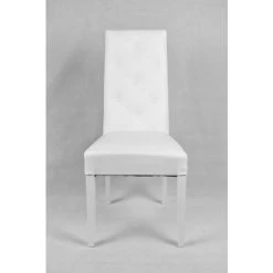T M C S Tommychairs - Set 2 Chaises CHANTAL Pour Cuisine Et Salle à Manger, Structure En Bois De Hêtre Peindré En Blanc, Assise Et Dossier Rembourrés Et Revêtus En Cuir Artificiel Blanc Avec Boutons 9 T M C S Tommychairs - Set 2 Chaises CHANTAL Pour Cuisine Et Salle à Manger, Structure En Bois De Hêtre Peindré En Blanc, Assise Et Dossier Rembourrés Et Revêtus En Cuir Artificiel Blanc Avec Boutons -banc et tabouret Soldes Boutique 36482622 3