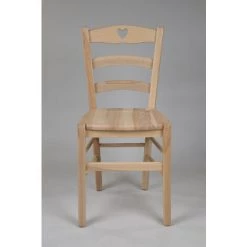 T M C S Tommychairs - Set 4 Chaises CUORE Pour Cuisine, Bar Et Salle à Manger, Robuste Structure En Bois De Hêtre Poli, Non Traité, 100% Naturel Et Assise En Bois 9 T M C S Tommychairs - Set 4 Chaises CUORE Pour Cuisine, Bar Et Salle à Manger, Robuste Structure En Bois De Hêtre Poli, Non Traité, 100% Naturel Et Assise En Bois -banc et tabouret Soldes Boutique 36482681 3