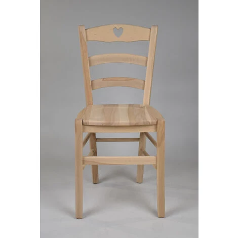 T M C S Tommychairs - Set 4 Chaises CUORE Pour Cuisine, Bar Et Salle à Manger, Robuste Structure En Bois De Hêtre Poli, Non Traité, 100% Naturel Et Assise En Bois 5 T M C S Tommychairs - Set 4 Chaises CUORE Pour Cuisine, Bar Et Salle à Manger, Robuste Structure En Bois De Hêtre Poli, Non Traité, 100% Naturel Et Assise En Bois – Image 3
