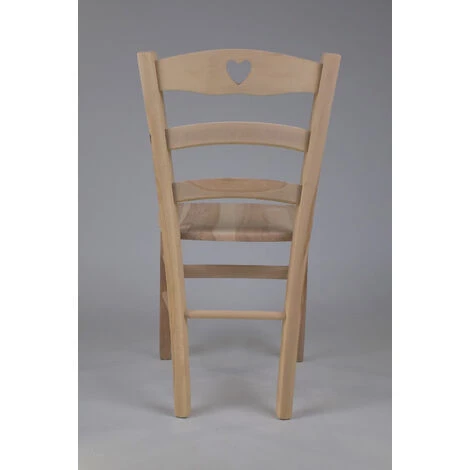 T M C S Tommychairs - Set 4 Chaises CUORE Pour Cuisine, Bar Et Salle à Manger, Robuste Structure En Bois De Hêtre Poli, Non Traité, 100% Naturel Et Assise En Bois 7 T M C S Tommychairs - Set 4 Chaises CUORE Pour Cuisine, Bar Et Salle à Manger, Robuste Structure En Bois De Hêtre Poli, Non Traité, 100% Naturel Et Assise En Bois – Image 5