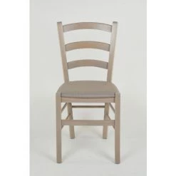 T M C S Tommychairs - Chaise VENICE Pour Cuisine, Bar Et Salle à Manger, Robuste Structure En Bois De Hêtre Peindré En Aniline Grise Claire Et Assise Rembourrée Et Revêtue En Tissu Couleur Chamois 9 T M C S Tommychairs - Chaise VENICE Pour Cuisine, Bar Et Salle à Manger, Robuste Structure En Bois De Hêtre Peindré En Aniline Grise Claire Et Assise Rembourrée Et Revêtue En Tissu Couleur Chamois -banc et tabouret Soldes Boutique 36482701 3