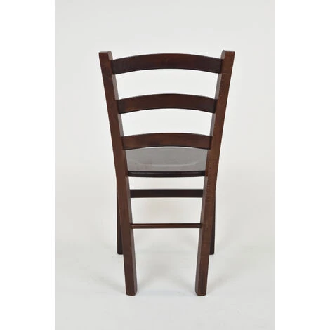 T M C S Tommychairs - Set 2 Chaises VENICE Pour Cuisine, Bar Et Salle à Manger, Robuste Structure En Bois De Hêtre Peindré En Couleur Noyer Foncé Et Assise En Bois 7 T M C S Tommychairs - Set 2 Chaises VENICE Pour Cuisine, Bar Et Salle à Manger, Robuste Structure En Bois De Hêtre Peindré En Couleur Noyer Foncé Et Assise En Bois – Image 5