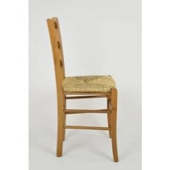 T M C S Tommychairs - Set 4 Chaises VENICE Pour Cuisine, Bar Et Salle à Manger, Robuste Structure En Bois De Hêtre Peindré En Couleur Chêne Et Assise En Paille - Chêne -banc et tabouret Soldes Boutique 36482712 4
