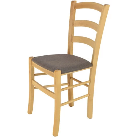 T M C S Tommychairs - Chaise VENICE Pour Cuisine, Bar Et Salle à Manger, Robuste Structure En Bois De Hêtre Peindré En Couleur Naturel Et Assise Rembourrée Et Revêtue En Tissu Couleur Chevreuil - Naturel/Chevreuil 3 T M C S Tommychairs - Chaise VENICE Pour Cuisine, Bar Et Salle à Manger, Robuste Structure En Bois De Hêtre Peindré En Couleur Naturel Et Assise Rembourrée Et Revêtue En Tissu Couleur Chevreuil - Naturel/Chevreuil