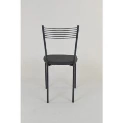 T M C S Tommychairs - Set 4 Chaises ELEGANCE Pour Cuisine, Bar Et Salle à Manger, Robuste Structure En Acier Peindré En Couleur Gris Foncé Et Assise Rembourrée Et Revêtue En Cuir Artificiel Couleur Gris Foncé - Gris Foncé 11 T M C S Tommychairs - Set 4 Chaises ELEGANCE Pour Cuisine, Bar Et Salle à Manger, Robuste Structure En Acier Peindré En Couleur Gris Foncé Et Assise Rembourrée Et Revêtue En Cuir Artificiel Couleur Gris Foncé - Gris Foncé -banc et tabouret Soldes Boutique 36482737 5