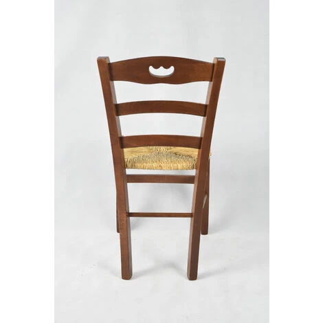 T M C S Tommychairs - Chaise VALENTINA Pour Cuisine, Bar Et Salle à Manger, Robuste Structure En Bois De Hêtre Peindré En Couleur Noix Et Assise En Paille 7 T M C S Tommychairs - Chaise VALENTINA Pour Cuisine, Bar Et Salle à Manger, Robuste Structure En Bois De Hêtre Peindré En Couleur Noix Et Assise En Paille – Image 5