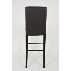 T M C S Tommychairs - Tabouret LUISA Pour Cuisine, Bar Et Salle Ã  Manger, Robuste Structure En Bois De HÃªtre PeindrÃ© En Couleur WengÃ©, Assise Et Dossier RembourrÃ©s Et RevÃªtus En Cuir Artificiel Couleur Brun -banc et tabouret Soldes Boutique 36482903 5