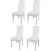 T M C S Tommychairs - Set 4 Chaises CHANTAL Pour Cuisine Et Salle à Manger, Structure En Bois De Hêtre Peindré En Blanc, Assise Et Dossier Rembourrés Et Revêtus En Cuir Artificiel Blanc Avec Boutons 2 T M C S Tommychairs - Set 4 Chaises CHANTAL Pour Cuisine Et Salle à Manger, Structure En Bois De Hêtre Peindré En Blanc, Assise Et Dossier Rembourrés Et Revêtus En Cuir Artificiel Blanc Avec Boutons -banc et tabouret Soldes Boutique 36482909 1