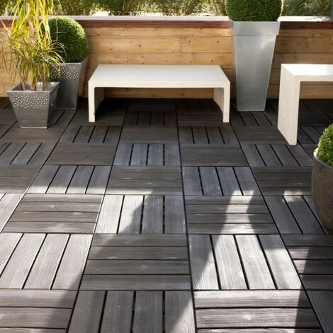 Centrale Brico Dalle Clipsable Polypropylène Easy, Noir, L.38 X L.38 Cm X Ep.25 Mm 3 Centrale Brico Dalle Clipsable Polypropylène Easy, Noir, L.38 X L.38 Cm X Ep.25 Mm