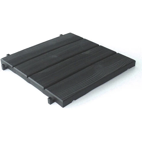 Centrale Brico Dalle Clipsable Polypropylène Easy, Noir, L.38 X L.38 Cm X Ep.25 Mm 7 Centrale Brico Dalle Clipsable Polypropylène Easy, Noir, L.38 X L.38 Cm X Ep.25 Mm – Image 5