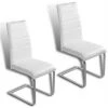 ESTEXO Chaise De Salle à Manger Cantilever Chaise De Cuisine à Piètement Luge 2/4/6/8 C Blanc -banc et tabouret Soldes Boutique 36592610 1