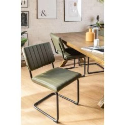 Chaise En Similicuir Orwell SKLUM En Similicuir - Fer Vert Kaki - Vert Kaki 8 Chaise En Similicuir Orwell SKLUM En Similicuir - Fer Vert Kaki - Vert Kaki -banc et tabouret Soldes Boutique 36798422 2