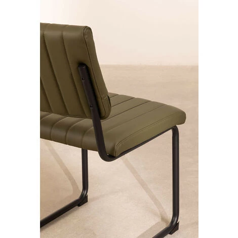 Chaise En Similicuir Orwell SKLUM En Similicuir - Fer Vert Kaki - Vert Kaki 7 Chaise En Similicuir Orwell SKLUM En Similicuir - Fer Vert Kaki - Vert Kaki – Image 5