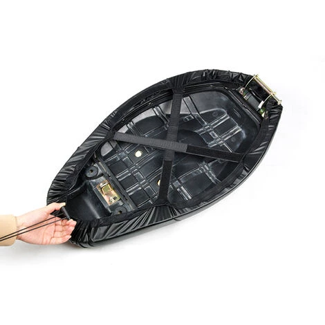 ASUPERMALL Capuchon Universel De Protection De Siege De Protection Solaire De Moto Impermeable Et Antipoussiere Housse De Protection De Coussin De Scooter, Taille L, Noir 7 ASUPERMALL Capuchon Universel De Protection De Siege De Protection Solaire De Moto Impermeable Et Antipoussiere Housse De Protection De Coussin De Scooter, Taille L, Noir – Image 5