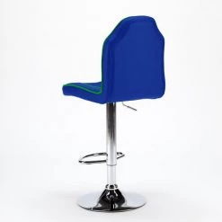 SUPERSTOOL Tabouret Haut Salle De Jeux Et Bar En Similicuir Design Racing | Bleu -banc et tabouret Soldes Boutique 37217814 4