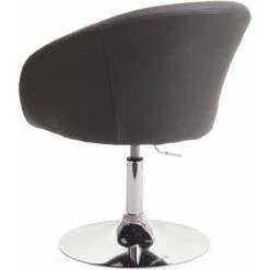 Chaise De Salle à Manger HHG-247, Chaise De Salon Pivotante, Réglable En Hauteur En Similicuir ~ Gris -banc et tabouret Soldes Boutique 37218059 4