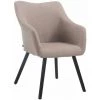 CLP Chaise De Salle à Manger McCoy V2 En Tissu Taupe Noir 2 CLP Chaise De Salle à Manger McCoy V2 En Tissu Taupe Noir -banc et tabouret Soldes Boutique 37501508 1
