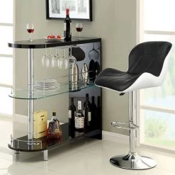 YONGQING 4 X Tabouret De Bar Maison Petit Déjeuner Table Pivotante Réglable En Hauteur Noir-Blanc - Noir-blanc