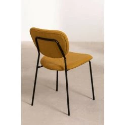 Chaise De Salle à Manger Empilable Taris SKLUM Polyester - Fer - Moutarde -banc et tabouret Soldes Boutique 37827590 4
