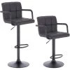WOLTU Lot De 2 Tabourets De Bar Avec Dossier. Siège Bien Rembourré En Similicuir. Pieds En Acier. 37x51x112 Cm.Noir 2 WOLTU Lot De 2 Tabourets De Bar Avec Dossier. Siège Bien Rembourré En Similicuir. Pieds En Acier. 37x51x112 Cm.Noir -banc et tabouret Soldes Boutique 38233574 1