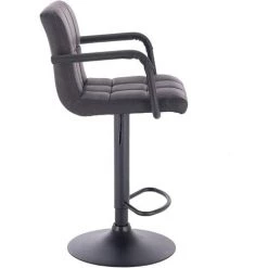 WOLTU Lot De 2 Tabourets De Bar Avec Dossier. Siège Bien Rembourré En Similicuir. Pieds En Acier. 37x51x112 Cm.Noir -banc et tabouret Soldes Boutique 38233574 3