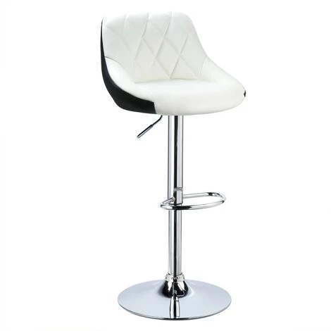 WOLTU Tabouret De Bar En Cuir Synthétique.chaise Assise Hauteur Réglable.Vert Blanc 3 WOLTU Tabouret De Bar En Cuir Synthétique.chaise Assise Hauteur Réglable.Vert Blanc