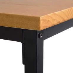 WOLTU 1 X Tabouret De Bar Tabouret Bistro Structure En Acier Stable. Surface De Bout En Bois Massif.Chêne -banc et tabouret Soldes Boutique 38233677 4