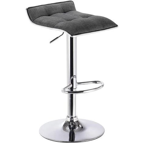 WOLTU Tabouret De Bar En Lin.Chaise De Cuisine Hauteur Réglable Et 360⁰ Rotatif.Siège Haut Avec Repose-pied.Gris Foncé 3 WOLTU Tabouret De Bar En Lin.Chaise De Cuisine Hauteur Réglable Et 360⁰ Rotatif.Siège Haut Avec Repose-pied.Gris Foncé