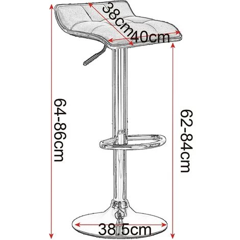 WOLTU Tabouret De Bar En Lin.Chaise De Cuisine Hauteur Réglable Et 360⁰ Rotatif.Siège Haut Avec Repose-pied.Gris Foncé 5 WOLTU Tabouret De Bar En Lin.Chaise De Cuisine Hauteur Réglable Et 360⁰ Rotatif.Siège Haut Avec Repose-pied.Gris Foncé – Image 3