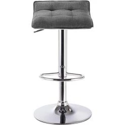 WOLTU Tabouret De Bar En Lin.Chaise De Cuisine Hauteur Réglable Et 360⁰ Rotatif.Siège Haut Avec Repose-pied.Gris Foncé 9 WOLTU Tabouret De Bar En Lin.Chaise De Cuisine Hauteur Réglable Et 360⁰ Rotatif.Siège Haut Avec Repose-pied.Gris Foncé -banc et tabouret Soldes Boutique 38233885 4