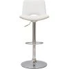 MILIBOO Tabouret De Bar Design Réglable Blanc Et Bois Clair PANACH - Bois Clair / Blanc -banc et tabouret Soldes Boutique 38382690 1