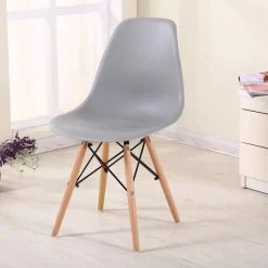 FREOSEN Lot De 6 Chaises Style Nordique Bois Chaise De Salle à Manger，Chaise De Bureau (Gris-6), 83x51x45 Cm -banc et tabouret Soldes Boutique 38400951 4