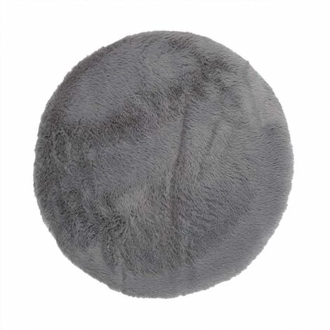 Paris Prix - Galette De Chaise "fourrure Fine" 34cm Gris 3 Paris Prix - Galette De Chaise "fourrure Fine" 34cm Gris