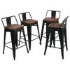 Aqrau 4 Pièces De Tabouret De Bar De 84 * 42 * 42cm Cm De Haut Avec Assise