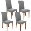 BARES Housses De Chaise De Salle à Manger Extensible Spandex - Ensemble De 2 Housses De Siège De Chaise Lavables Et Amovibles Universelles Protecteur Pour Cuisine, Cérémonie, Mariage, Banquet, Hôtel Et Fête -banc et tabouret Soldes Boutique 38710482 1