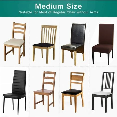 ECHOO Housses De Chaise Lot De 4 Housses De Chaise Marron Housse De Chaise élastique Et Durable Siège Facile D'entretien Et Lavable Pour La Maison, Le Restaurant, Les Fêtes De Mariage 6 ECHOO Housses De Chaise Lot De 4 Housses De Chaise Marron Housse De Chaise élastique Et Durable Siège Facile D'entretien Et Lavable Pour La Maison, Le Restaurant, Les Fêtes De Mariage – Image 4