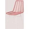 Chaise En Rotin Synthétique Gouda Colors SKLUM Rotin PE – Acier Blanc - Rose Peonia Blanc -banc et tabouret Soldes Boutique 39020280 1