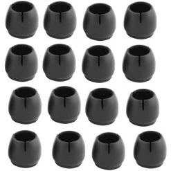 TRIOMPHE 16 Pcs Couvre-pieds De Chaise En Silicone Protecteur Protecteur De Plancher Rond Couvre-pieds De Meubles Carrés