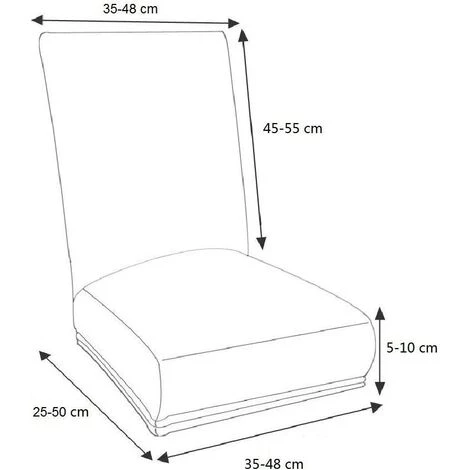 ECHOO 6er élasticité Housse De Chaise Sans Fer Housse Extensible Housse De Chaise Housse De Chaise Pour Le Mariage (café) 4 ECHOO 6er élasticité Housse De Chaise Sans Fer Housse Extensible Housse De Chaise Housse De Chaise Pour Le Mariage (café) – Image 2