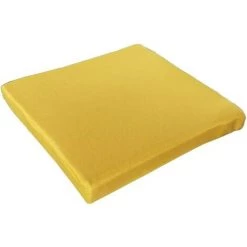 ECHOO Coussins D'assise Coussin Carré En Coton Et Lin De Couleur Unie Coussin De Chaise Antidérapant Coussin Lounge Pour Assise Épaissir Coussin De Sol Tatami Doux Coussins Pour Maison 40 * 40 CM，Jaune Citron -banc et tabouret Soldes Boutique 39645198 5