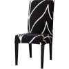 BETTERLIFE Housse De Chaise Extensible 2 Pièces, Couverture De Salle à Manger Amovible Lavable Revêtement De Chaise Pour Salle à Manger Bouquet De Mariage Moderne, Hôtel, Décor De Restaurant,Noir&Blanc 2 BETTERLIFE Housse De Chaise Extensible 2 Pièces, Couverture De Salle à Manger Amovible Lavable Revêtement De Chaise Pour Salle à Manger Bouquet De Mariage Moderne, Hôtel, Décor De Restaurant,Noir&Blanc -banc et tabouret Soldes Boutique 39653849 1