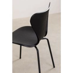 Chaise Empilable Uit SKLUM Polypropylène - Fer Noir - Noir Noir -banc et tabouret Soldes Boutique 39666181 3