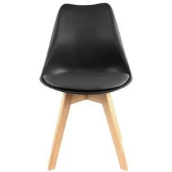 MOLOO LIGHTY - Chaise Scandinave Noir Pieds Hêtre (x4) - Noir -banc et tabouret Soldes Boutique 39767382 5