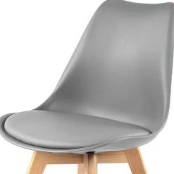 MOLOO LIGHTY - Chaise Scandinave Gris Pieds Hêtre (x2) - Gris -banc et tabouret Soldes Boutique 39767387 4