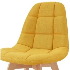MOLOO STELLA - Chaise Scandinave Tissu Curry Pied Hêtre (x4) - Jaune 10 MOLOO STELLA - Chaise Scandinave Tissu Curry Pied Hêtre (x4) - Jaune -banc et tabouret Soldes Boutique 39767411 4