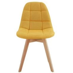 MOLOO STELLA - Chaise Scandinave Tissu Curry Pied Hêtre (x4) - Jaune 11 MOLOO STELLA - Chaise Scandinave Tissu Curry Pied Hêtre (x4) - Jaune -banc et tabouret Soldes Boutique 39767411 5