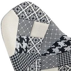 MOLOO STELLA - Chaise Scandinave Tissu Patchwork Noir Pieds Hêtre (x1) - Multicolore -banc et tabouret Soldes Boutique 39767475 4