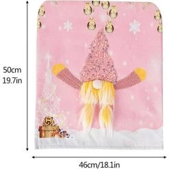 ECHOO Lot De 2 Housses De Chaise De Noël Imprimées Pour Décoration De Chaise De Salle à Manger Pour Maison, Cuisine, Fête De Noël,A1+A2(Non Compris Les Selles) 9 ECHOO Lot De 2 Housses De Chaise De Noël Imprimées Pour Décoration De Chaise De Salle à Manger Pour Maison, Cuisine, Fête De Noël,A1+A2(Non Compris Les Selles) -banc et tabouret Soldes Boutique 39948814 3